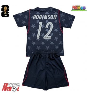 Estados Unidos Miles Robinson #12 Segunda Equipación Niños Mundial 2026 Manga Corta (+ Pantalones cortos)